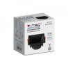 Oczko V-TAC GU10 Wpuszane Głębokie Kwadrat Czarne VT-927 3 Lata Gwarancji