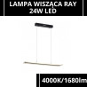 LAMPA WISZĄCA RAY 24W LED