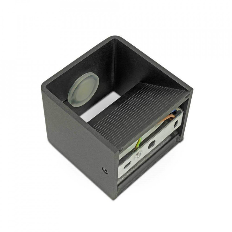 Oprawa Ścienna Kinkiet 5W V-TAC Bridgelux Chip Czarny Kwadrat VT-758 4000K 560lm