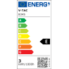 Kinkiet Ścienny V-TAC 3W Bridgelux Chip Biały VT-803 4000K 300lm