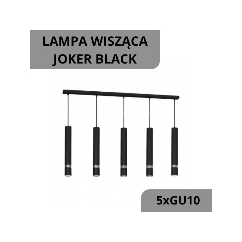 Lampa wisząca JOKER BLACK 5xGU10