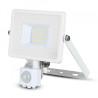 Halogen zewnętrzny LED V-TAC 20W SAMSUNG CHIP Czujnik Ruchu Funkcja Cut-OFF Biały VT-20-S 4000K 1600lm 5 Lat Gwarancji