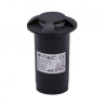 Oprawa Gruntowa 1W LED Czarna 4-stronna VT-1171 6500K IP67 10lm