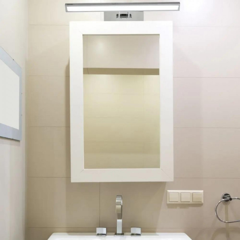 Oprawa V-TAC 9W LED nad Lustro Obraz Chrom 45cm VT-7009CH 3000K 380lm 3 Lata Gwarancji