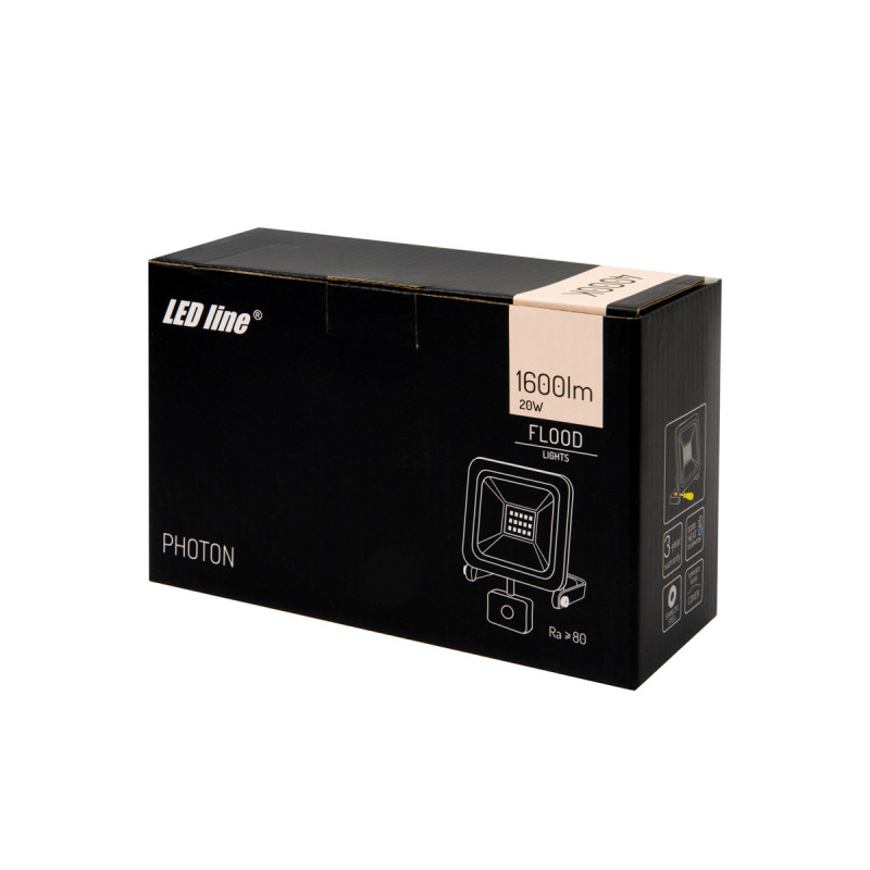 Naświetlacz LED line PHOTON 20W 1600lm 4000K z czujnikiem ruchu