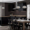 Oprawa Wisząca V-TAC Modern Czarny Szkło Sleek fi280mm VT-7281