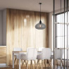Oprawa Wisząca V-TAC Modern Czarny Szkło Sleek fi280mm VT-7281