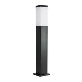 Inox Kwadratowa SU-MA - stojąca lampa ogrodowa czarna 65cm 1xE27