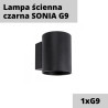 Lampa ścienna czarna SONIA G9