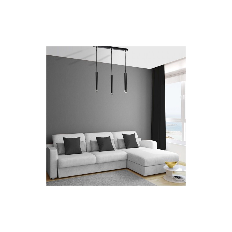 Lampa wisząca DANI BLACK/CHROME 3xGU10