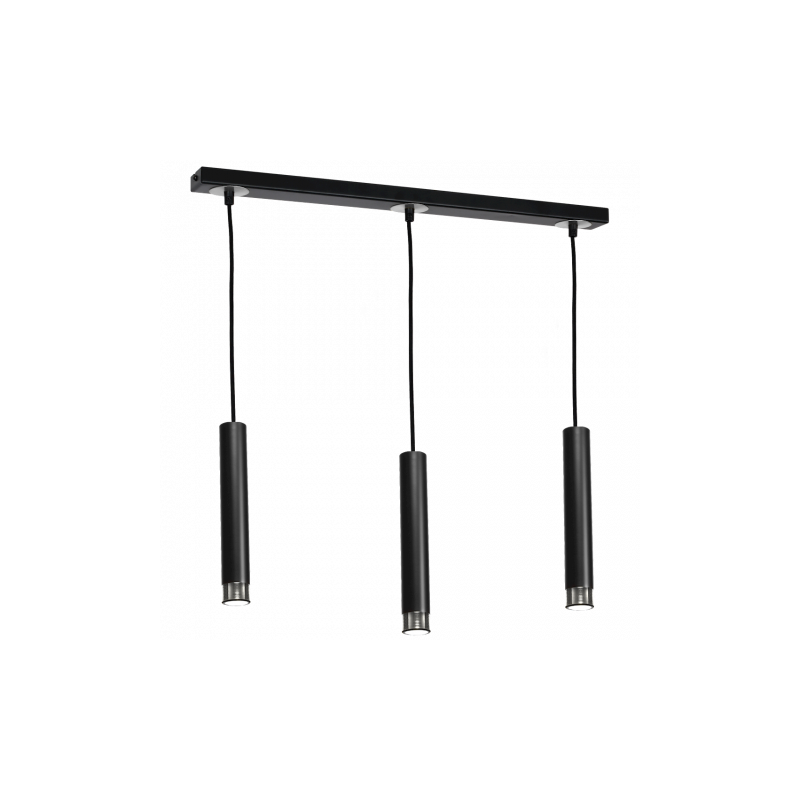 Lampa wisząca DANI BLACK/CHROME 3xGU10