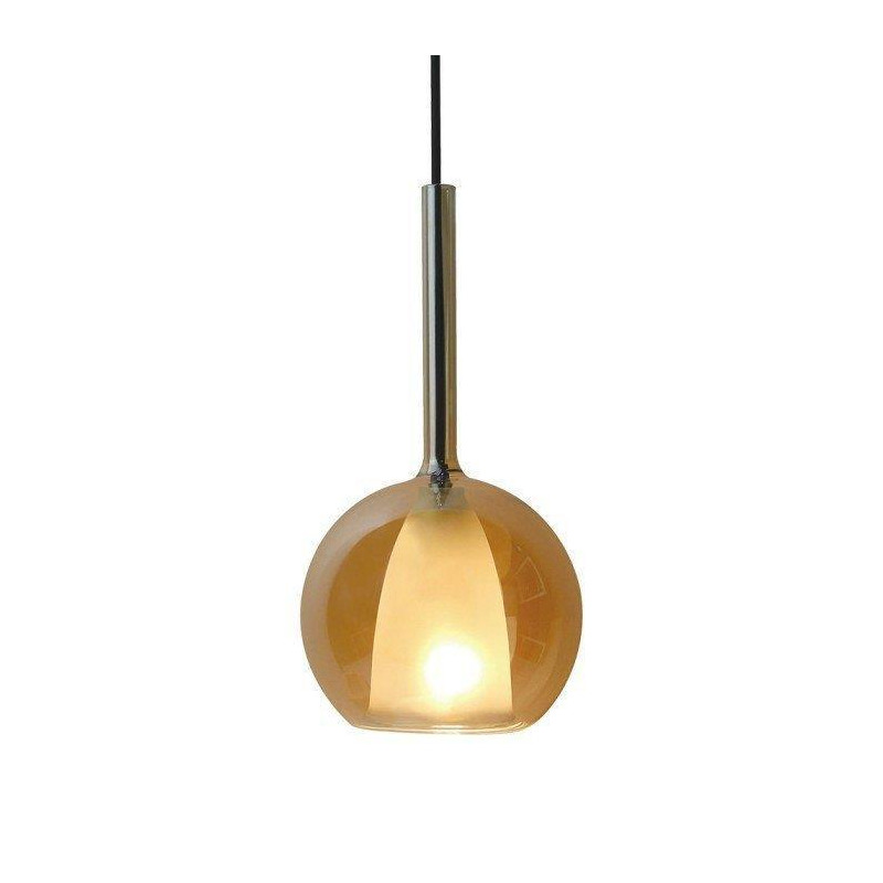 Oprawa Wisząca V-TAC Modern Podwójna Szkło Bursztyn+Biały fi180mm VT-7181