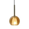 Oprawa Wisząca V-TAC Modern Podwójna Szkło Bursztyn+Biały fi180mm VT-7181