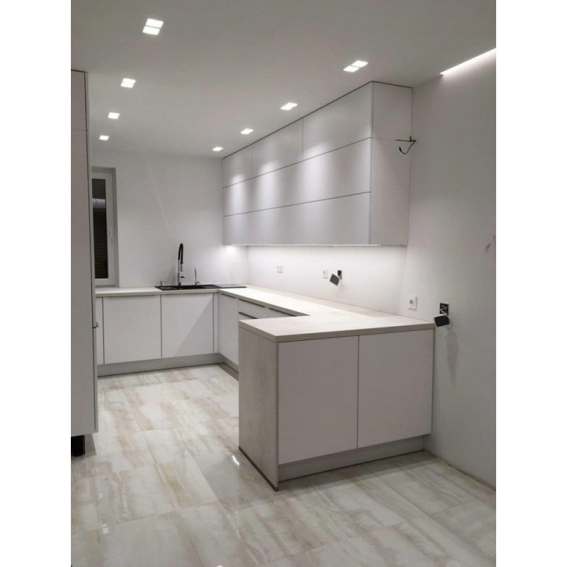 Oprawa Oczko V-TAC GIPS 2xGU10 Wpuszczana Prostokąt Biały 215x120x60 VT-762