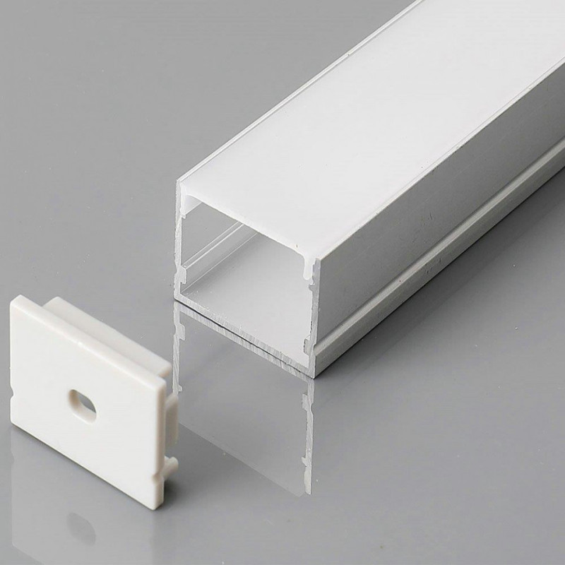 Profil Aluminiowy V-TAC 2000x30x20MM Mleczny VT-8118