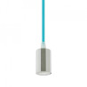 Oprawa Wisząca V-TAC Chrom Metal Cup Niebieski VT-7338