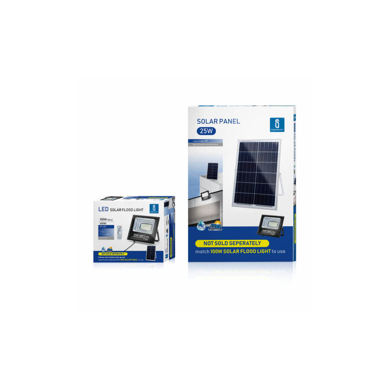 Naświetlacz LED z panelem solarnym 01 100W 6500K