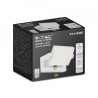 Oprawa Elewacyjna Ścienna V-TAC 17W LED Czujnik Ruchu Biała IP65 VT-11020S 3000K 2520lm
