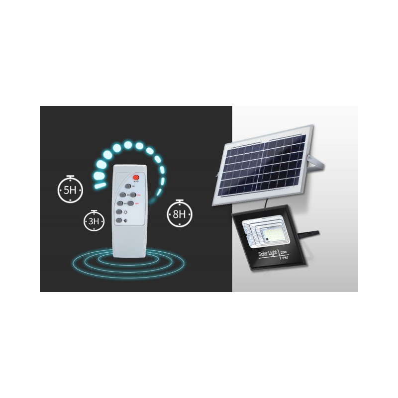 Naświetlacz LED z panelem solarnym 01 100W 6500K