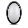 Oprawa Ogrodowa 12W LED V-TAC Owal Czarna IP54 VT-8010 3000K 840lm