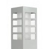 Lampa ogrodowa RADO III 3 AL 25 cm -  SREBRNY
