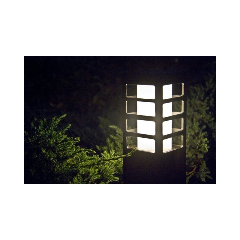 Lampa ogrodowa RADO III 3 AL 25 cm -  SREBRNY