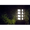 Lampa ogrodowa RADO III 3 AL 25 cm -  SREBRNY
