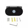 Kinkiet Ścienny V-TAC 6W LED Czarny IP65 Obrotowy 350st VT-816 4000K 660lm
