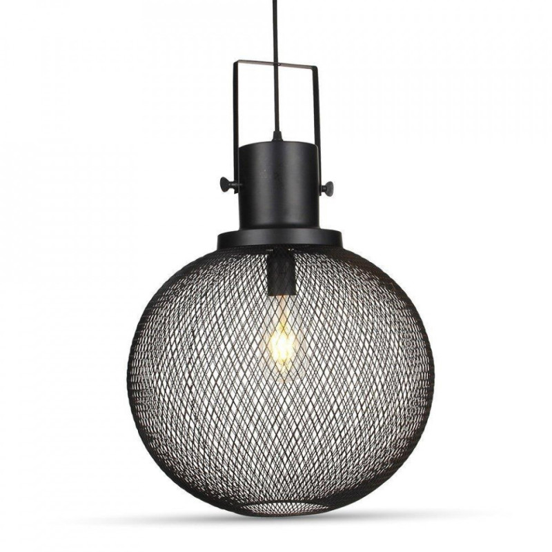 Oprawa Wisząca V-TAC Czarny Metal Globe fi300mm VT-7332