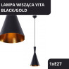 LAMPA WISZĄCA VITA BLACK/GOLD