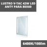 Lustro V-TAC 42W LED Anty Para 80x60 IP44 VT-8800 6400K 100lm
