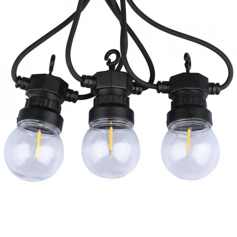Girlanda Ogrodowa V-TAC (sznur) 6W LED 5 metrów 10 żarówek 0,4W Filament VT-71510 3000K 350lm