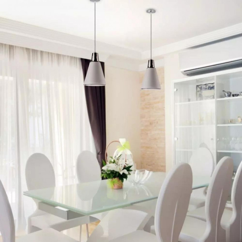 Oprawa Wisząca Modern V-TAC Biały Mat fi220 VT-75206