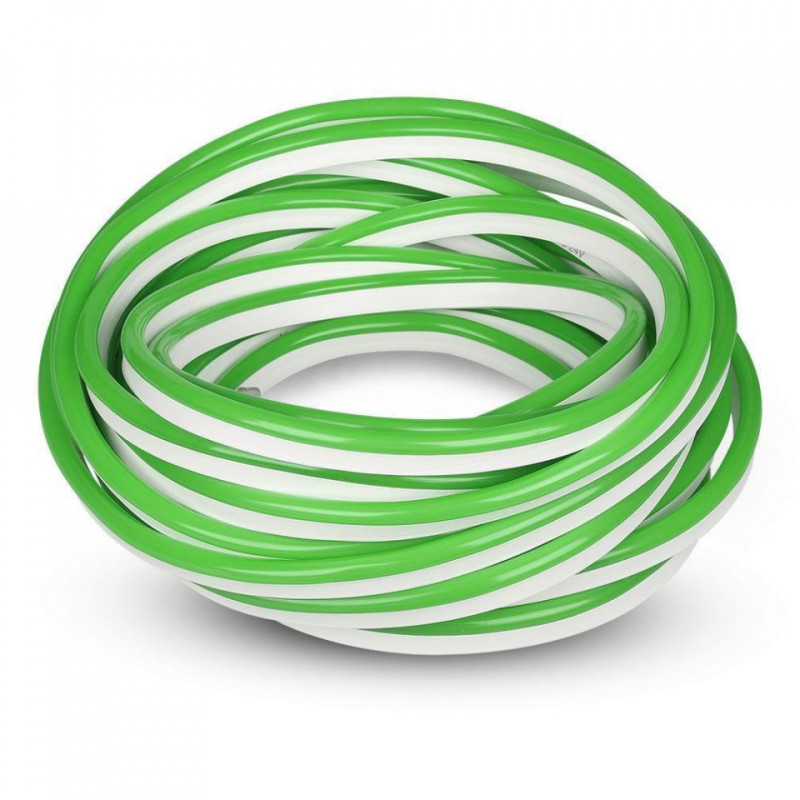 Neon LED FLEX V-TAC 24V zielony - 10m
