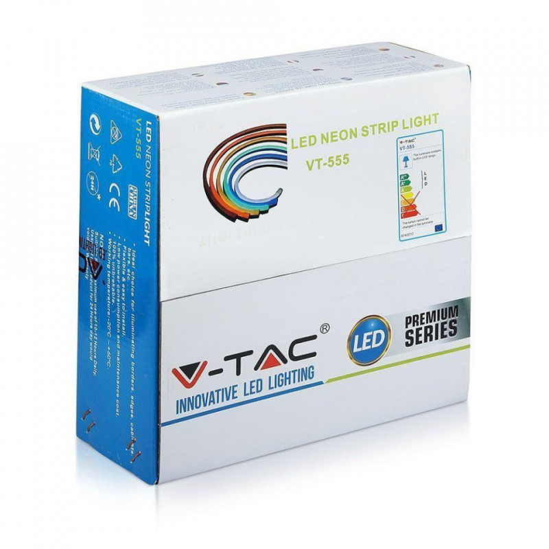 Neon LED FLEX V-TAC 24V zielony - 10m
