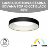 LAMPA SUFITOWA CZARNA SOVANA TOP 45 CCT BLACK 40W