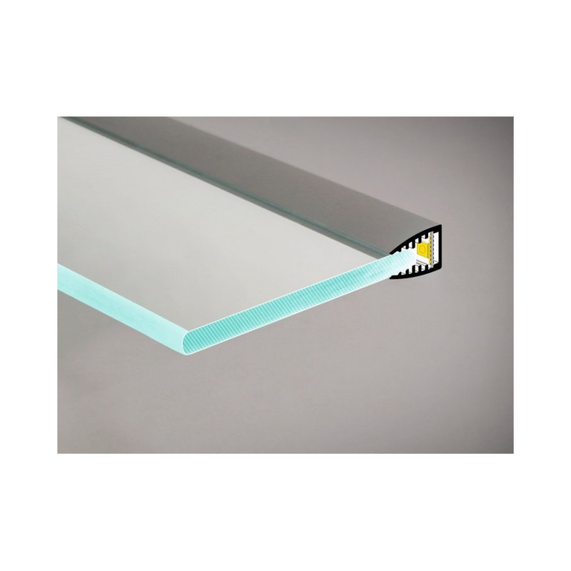 Profil LED krawędziowy MIKRO10 srebrny TOPMET - 1m