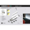 Profil aluminiowy LED narożny CORNER10 biały TOPMET - 1m