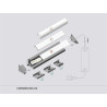 Profil aluminiowy LED narożny CORNER10 biały TOPMET - 1m