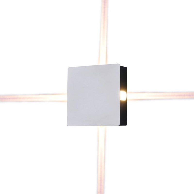 Oprawa Ścienna V-TAC 4W LED IP65 Biały Kwadrat VT-704 4000K 440lm 2 Lata Gwarancji