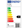 Oprawa Ścienna V-TAC 4W LED IP65 Biały Kwadrat VT-704 4000K 440lm 2 Lata Gwarancji