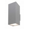Adela 8001AL SU-MA -  lampa elewacyjna - kwadratowa, aluminium, 30cm- 2xE27