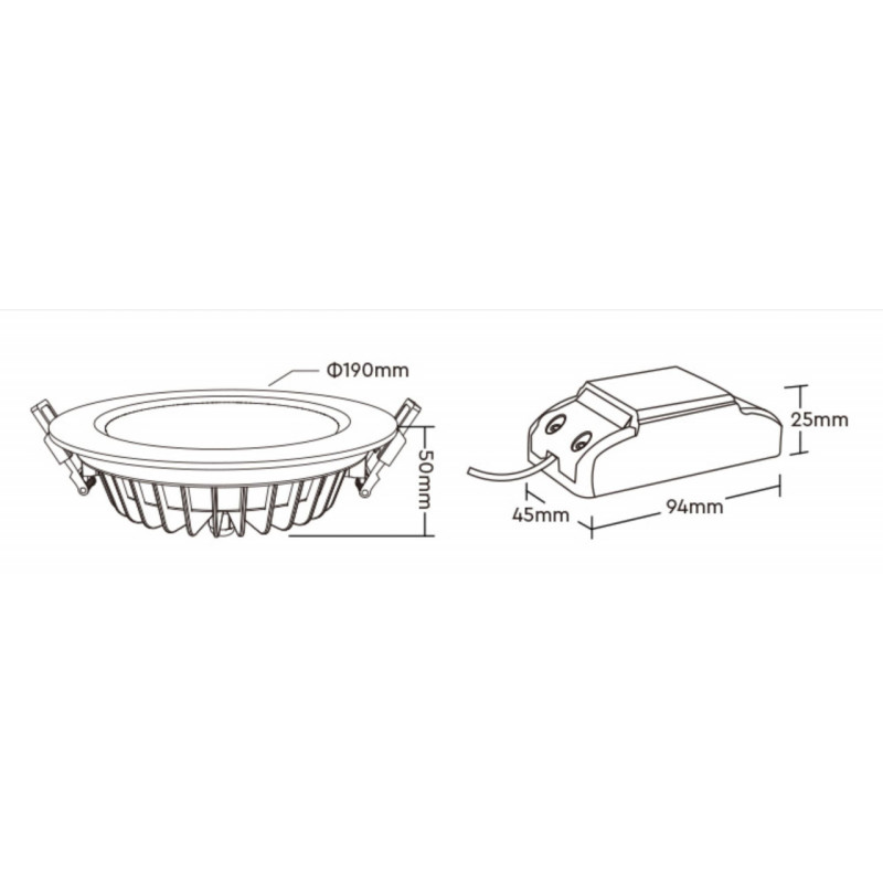 FUT069 Downlight LED wodoodporny RGB+CCT 15W 230V MiBoxer