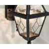 Witraż SU-MA - lampa stojąca ze szkłem witrażowym - czarna 110cm