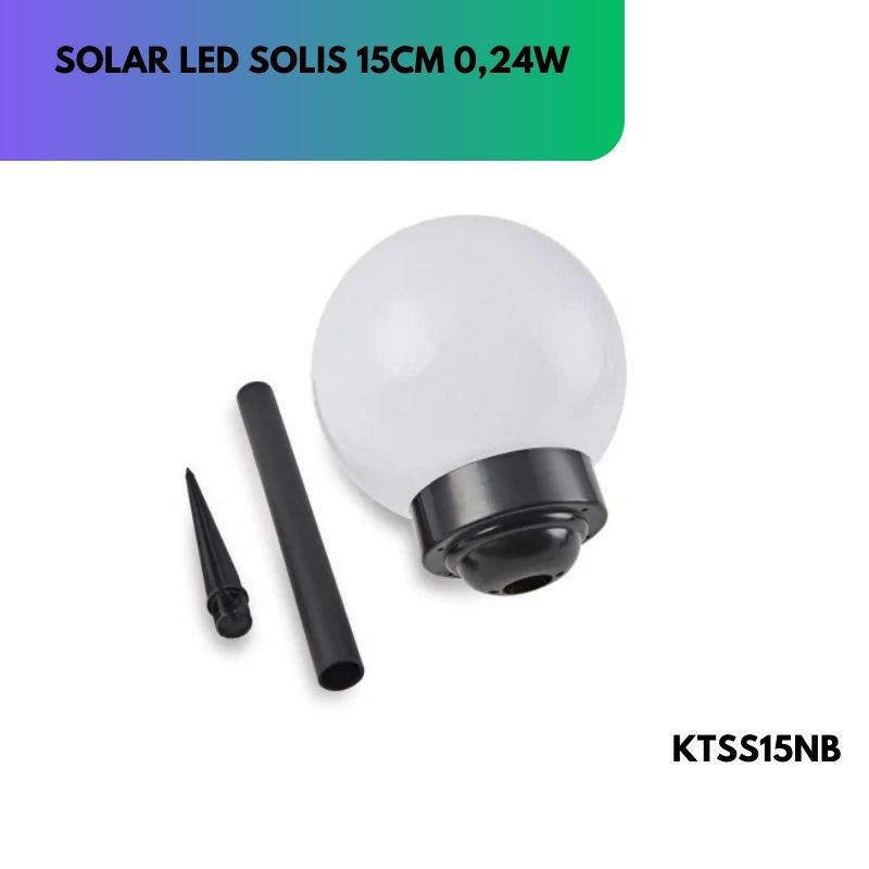SOLAR LED SOLIS 15CM 0,24W KTSS15NB
