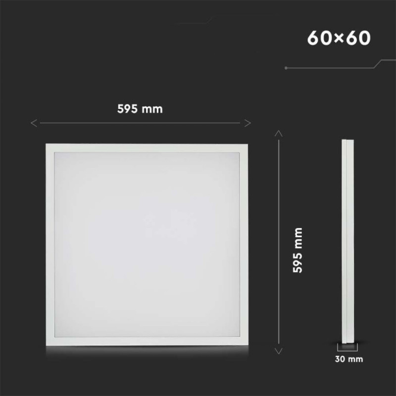 Panel Led V-Tac 36W 600X600 3W1 Uniwersalny Natynkowy/Podtynkowy 6400K