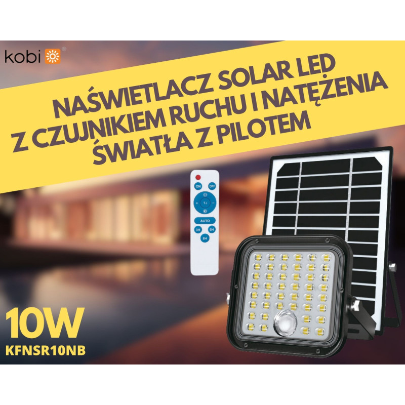 Naświetlacz Solar Led Mhcs 10W Premium Barwa Neutralna Biała
