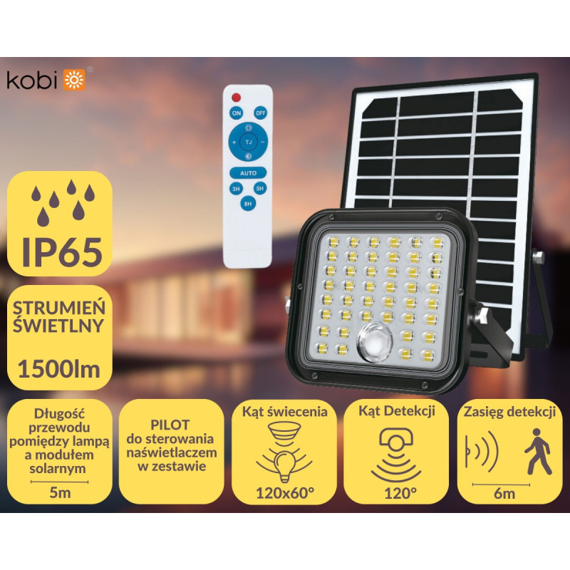 Naświetlacz Solar Led Mhcs 10W Premium Barwa Neutralna Biała