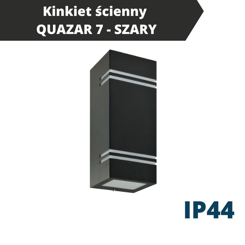 Kinkiet Ścienny Quazar 7 - Szary