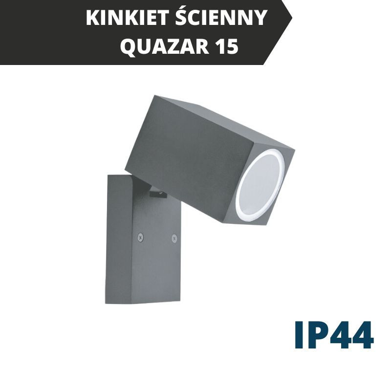 Kinkiet Ścienny Quazar 15 - Szary